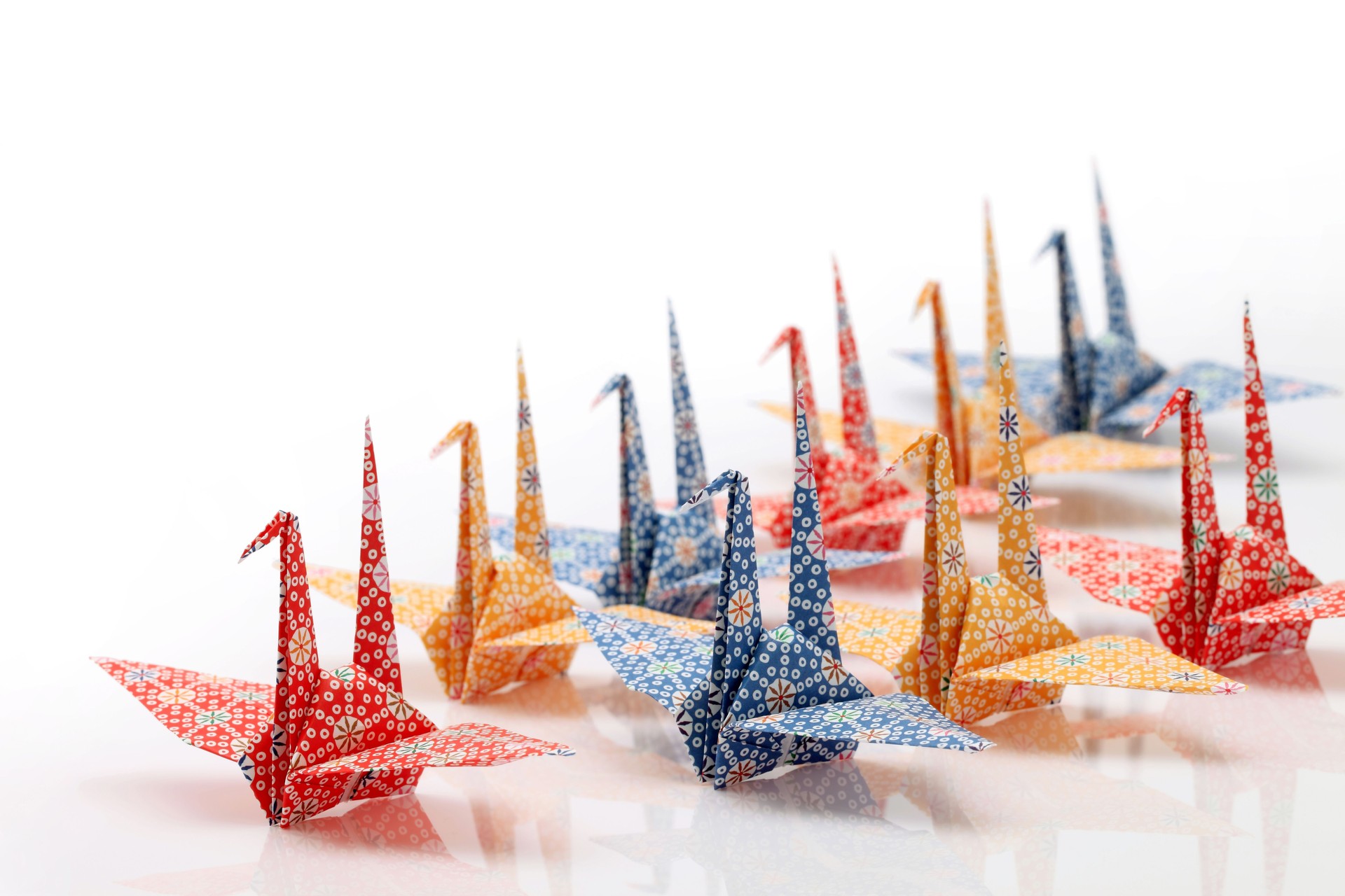 Origami birds